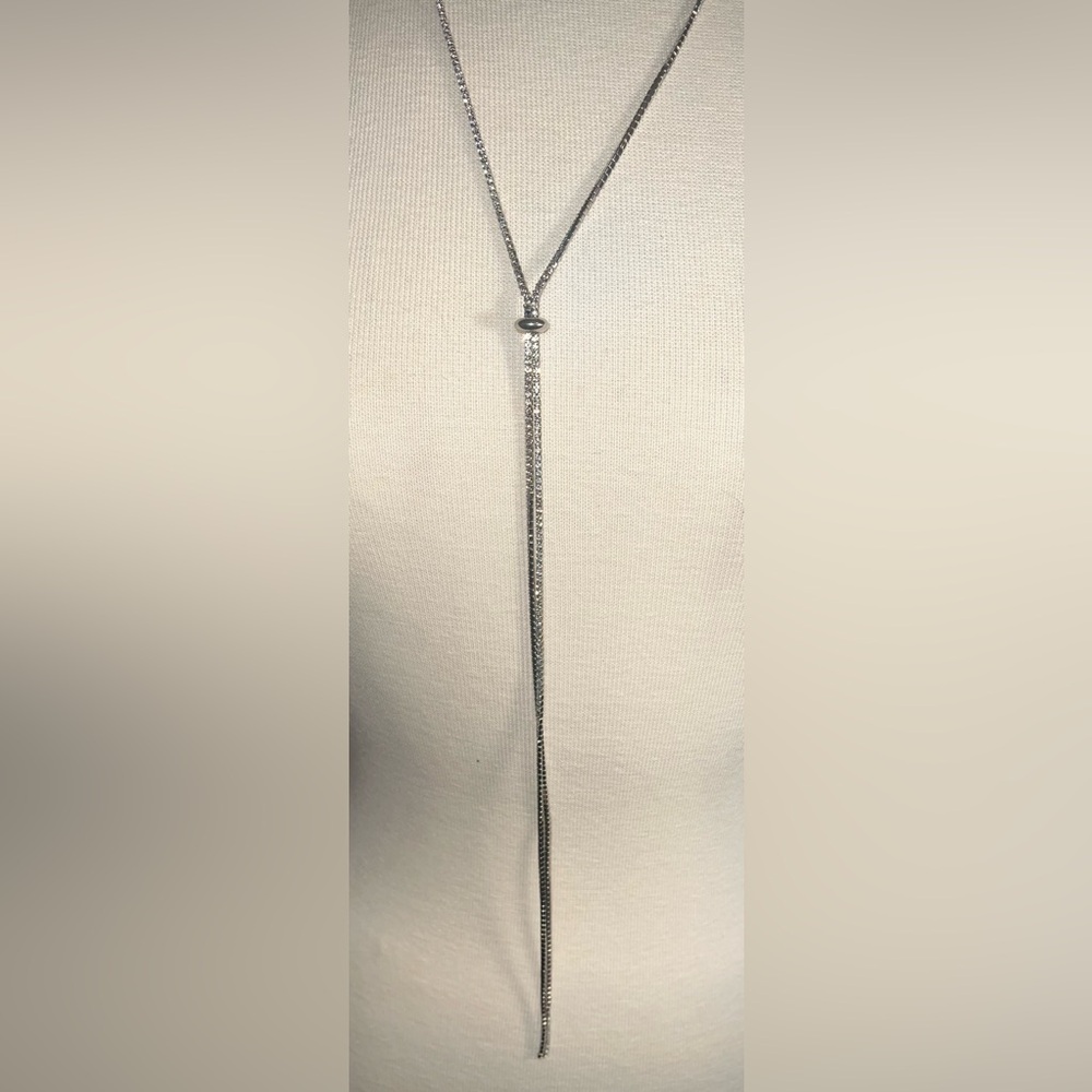Kelly & Katie Rhinestone Lariat Necklace NWT